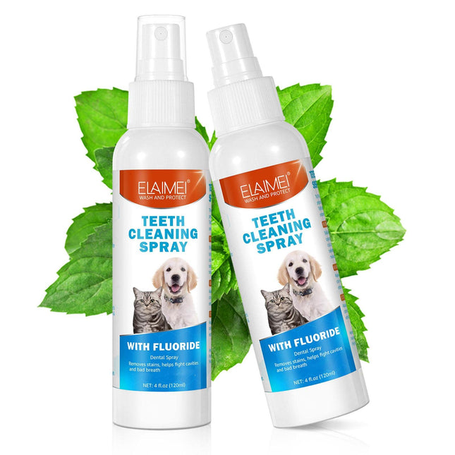 2 Pcs Pet Oral Breath Freshener Spray 120ML EACH.