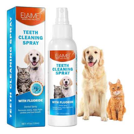2 Pcs Pet Oral Breath Freshener Spray 120ML EACH.