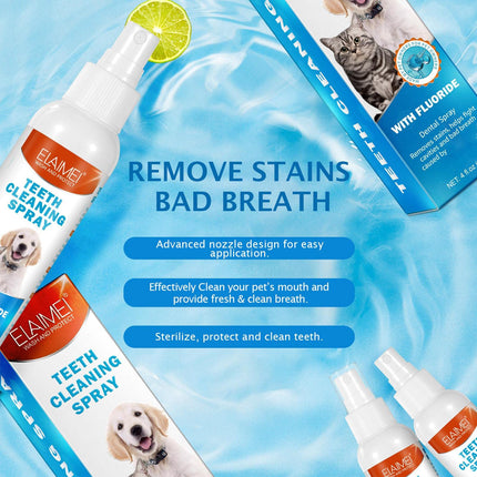 2 Pcs Pet Oral Breath Freshener Spray 120ML EACH.
