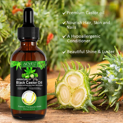 Black Castor Oil (2.02 fl oz), Jamaican Organic Regrowth Treatments.