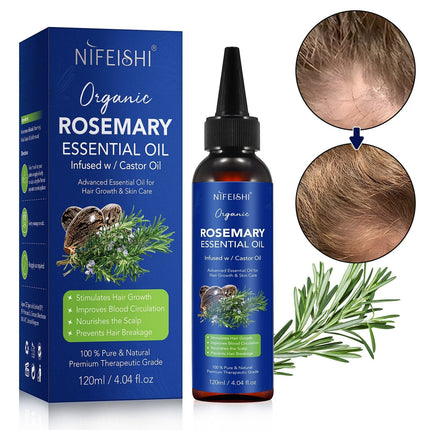 nifeishi organic rosemary essential oil 120 ml.