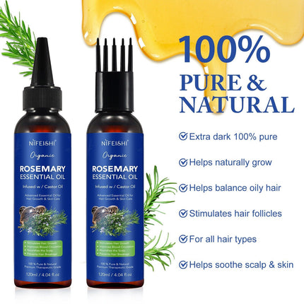 nifeishi organic rosemary essential oil 120 ml.