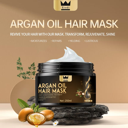 Xiodi Argan Oil Hair Mask, 100% Pure Anti-Hairfall Dandruff Treatment.