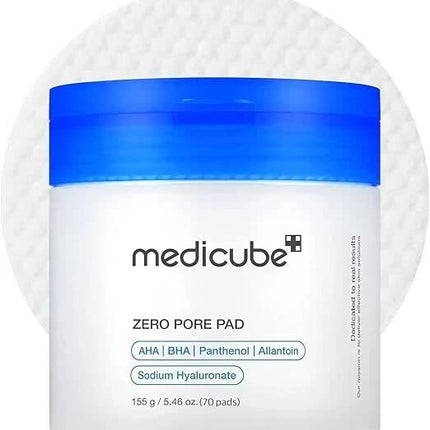 Medicube Zero Pore Pad 2.0 | 70 Sheets | AHA+BHA Pore + Acne Care | Gentle Ex....