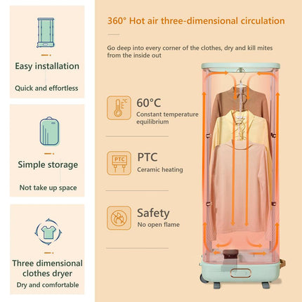 Hoper Layer Foldable Clothes Dryer Household Dryer Portable Quick Drying Mites Removal.