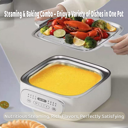 Hoper Layer Multifunctional Three-layer Stainless Steel Steamer AU Modeal.
