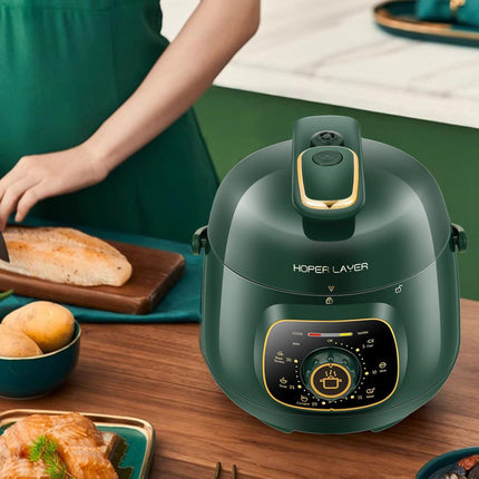 Hoper Layer Mini Electric Pressure Cooker – HL-MP160 3-Cup Small Rice Cooker.