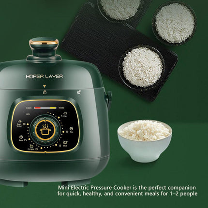 Hoper Layer Mini Electric Pressure Cooker – HL-MP160 3-Cup Small Rice Cooker.