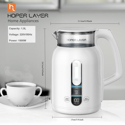 Hoper Layer Insulation Electric Kettle 1.5L 1500W Water Boiler K15-G1.