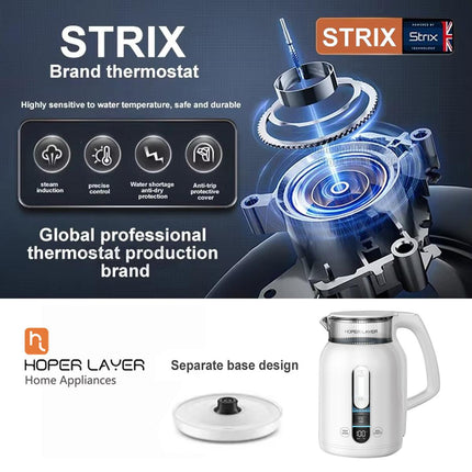 Hoper Layer Insulation Electric Kettle 1.5L 1500W Water Boiler K15-G1.