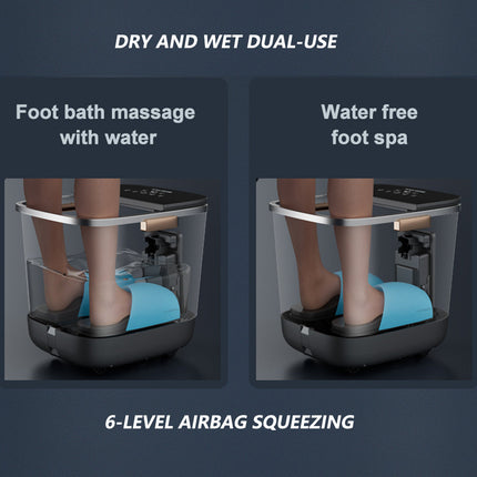 Hoper Layer Foot SPA Airbag Squeezing Foot Bath Massager Dry and Wet Dual-use QN-01.