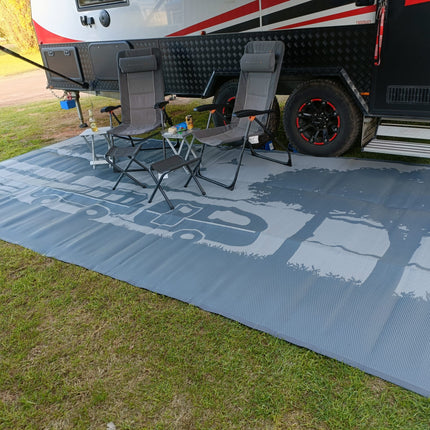 Caravan Camping 6m x 2.4m recycled mat.