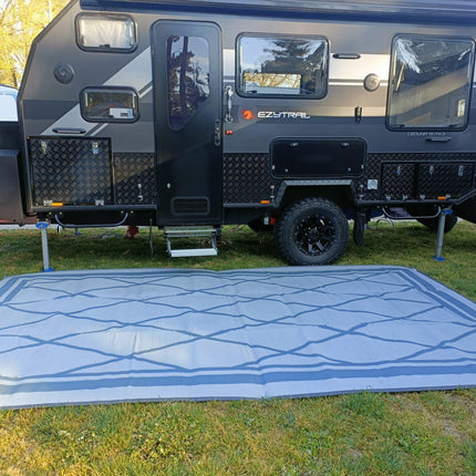 Diamond 4m x 2.4m recycled poly mat.