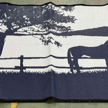 Ranch 5m x 2.4m recycled poly mat.