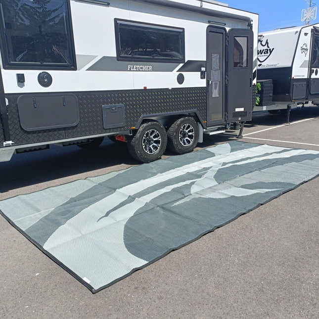 Swish Grey 5m x 2.4m recycled poly mat.