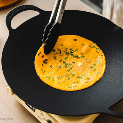 BUYDEEM Grill Pan Nonstick 36cm Round BBQ Griddle Indoor or Outdoor Cooking.