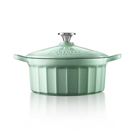BUYDEEM CP521 Enameled Cast-Iron Dutch Oven.