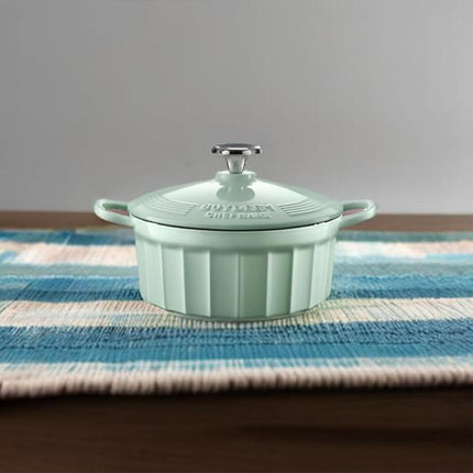 BUYDEEM CP521 Enameled Cast-Iron Dutch Oven.