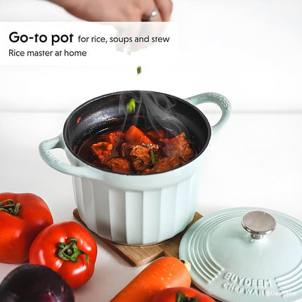 BUYDEEM 1.8L Enameled Cast Iron Dutch Oven CP541.