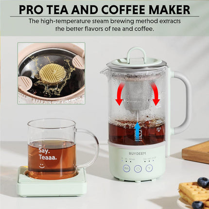 BUYDEEM Mini Multi-function Tea/Coffee Maker K32 600ml.