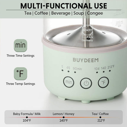 BUYDEEM Mini Multi-function Tea/Coffee Maker K32 600ml.