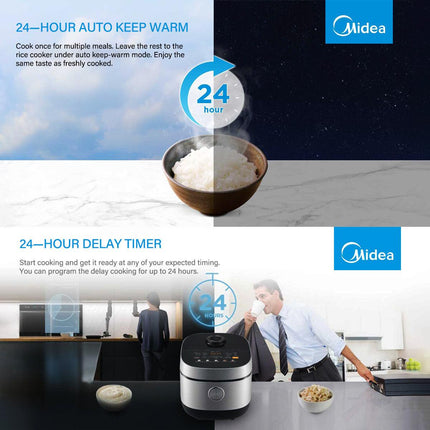 Midea 5L Rice Cooker Non-Stick Multi-functionality 24-Hour Auto Keep Warm.
