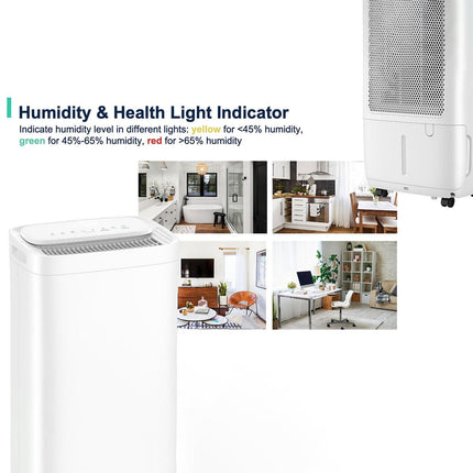 Midea FreshDry Dehumidifier Air Purifier 12L/Day with HEPA Filter Low Noise.