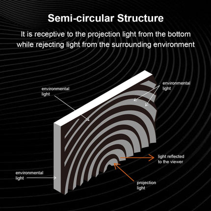 Winways Medium Throw ALR 80'' Rollable Fresnel Screen.
