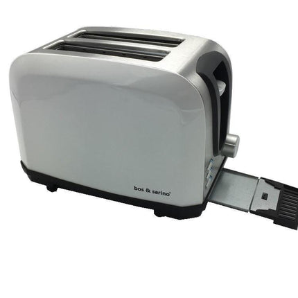 BOS & SARINO 2 Slice White Toaster.