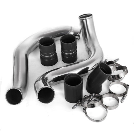 Turbo Intercooler Pipe & Boot Kit Silver for 03-07 Ford 6.0L Powerstroke Diesel.