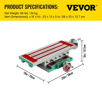 Compound Milling Machine Worktable 450x170mm 2 Axis Cross Slide Drill Vice.