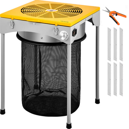 Automatic Bud Trimmer, 18" Electric Trimmer, Stainless Steel Leaf Bud Automatic Hydroponic with High-Speed Blade Trim, Three Speed Strong Durable Bud Trimmer Leaves Fall into Included Bag.