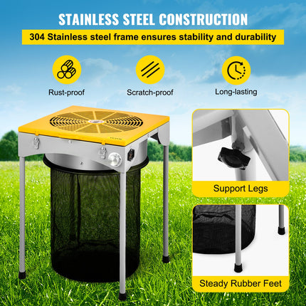 Automatic Bud Trimmer, 18" Electric Trimmer, Stainless Steel Leaf Bud Automatic Hydroponic with High-Speed Blade Trim, Three Speed Strong Durable Bud Trimmer Leaves Fall into Included Bag.