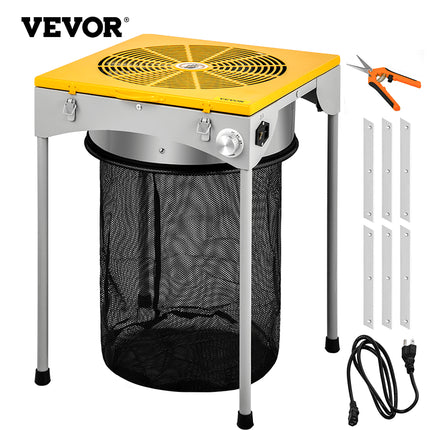 Automatic Bud Trimmer, 18" Electric Trimmer, Stainless Steel Leaf Bud Automatic Hydroponic with High-Speed Blade Trim, Three Speed Strong Durable Bud Trimmer Leaves Fall into Included Bag.