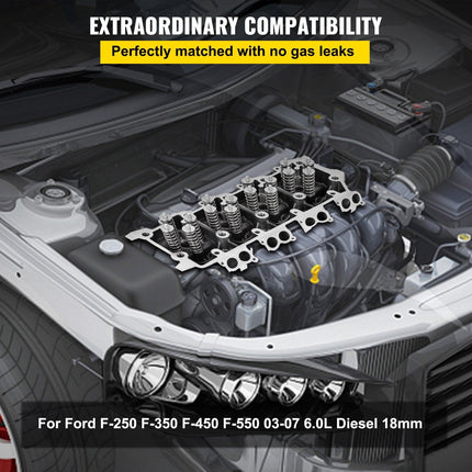 Replacement for 6.0L Cylinder Head 18MM Power Stroke Bare F-Series Cylinder Head 1843080C3.