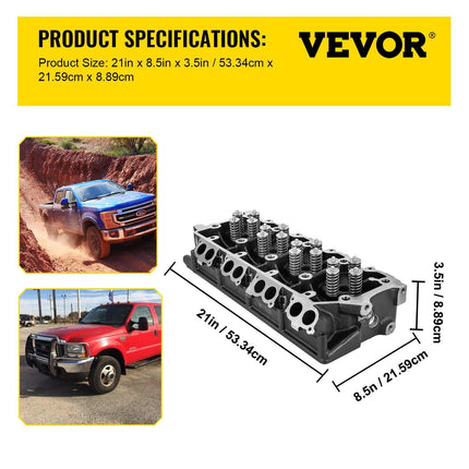 Replacement for 6.0L Cylinder Head 18MM Power Stroke Bare F-Series Cylinder Head 1843080C3.