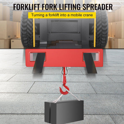 Forklift Lifting Hook 6000 LBS Capacity Forklift Lifting Hoist Swivel Hook Mobile Crane Forklift Attachments.