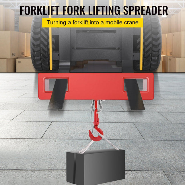 Forklift Lifting Hook 6000 LBS Capacity Forklift Lifting Hoist Swivel Hook Mobile Crane Forklift Attachments.