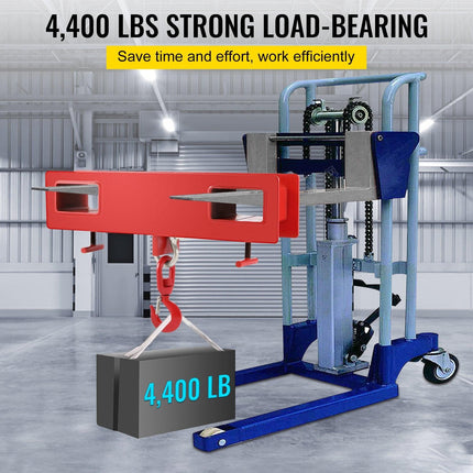 Forklift Lifting Hook 6000 LBS Capacity Forklift Lifting Hoist Swivel Hook Mobile Crane Forklift Attachments.