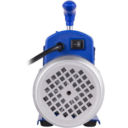 3CFM 84 L/M 1-Stage, Refrigerant Vacuum Pump Refrigeration Gauges A/C Air Conditioning 1440 RPM 1/4 HP, 3 pcs hoses 800 PSI Refrigeration Gauges.