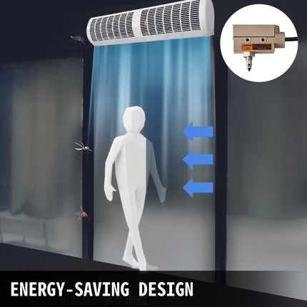 900mm Overhead Door Electric Air Curtain w/Limit Switch 3 Speeds Commercial.