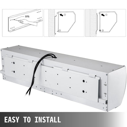 Air Curtain, 1.2m Electric Wind Curtain with Limit Switch, Max. 2204 CFM Air Flow, 3 Speeds Control Commercial Indoor Air Curtain, Ideal for Shops, Buildings.