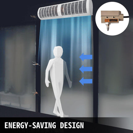 Air Curtain Door Air Curtain, 3 Adjustable Speeds 60-Inch Air Curtain Commercial.