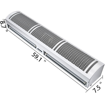 Air Curtain Door Air Curtain, 3 Adjustable Speeds 60-Inch Air Curtain Commercial.