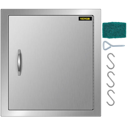 46X51CM Outdoor Kitchen BBQ Door Commercial Stainless Steel Single Access Door.