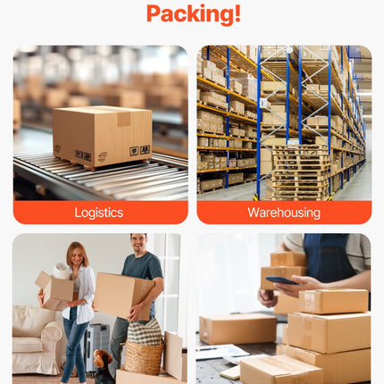 Packing Tape 18 Rolls 65 Yards Heavy Duty Clear Packing Tapes 2.7 Mil.