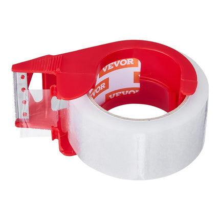 Packing Tape 6 Rolls 65 Yards Clear Shipping Tape with Dispenser 2.7 Mil.