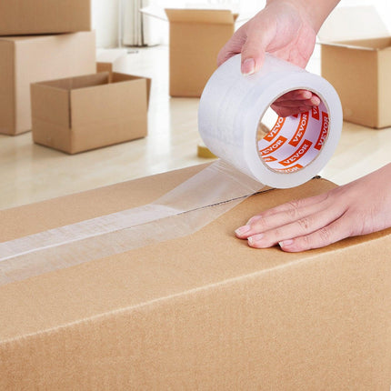Clear Packing Tape 6 Rolls 65 Yards Heavy Duty Clear Packing Tapes 2.7 Mil.