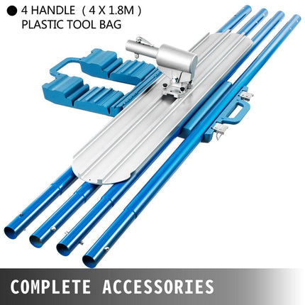 Bull Float Magnesium Concrete Float 48 x 8" Round End Concrete Float Tool Cement Tool Bull Concrete Kit Bull Float with 4 Float Handle Bull Float Bracket Concrete Tools Finishing Bull Float.