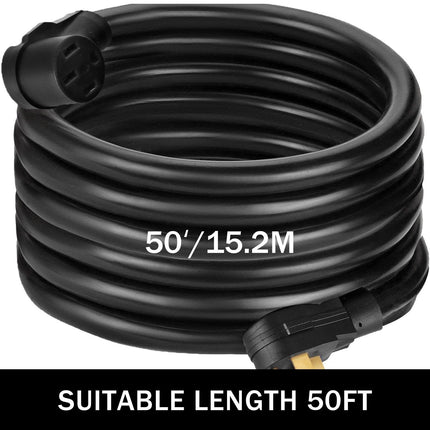 50Ft 50 Amp RV Power Cord Durable Heavy Duty RV Extension Cord Copper Wire RV Cord Power Supply Cable for Trailer Motorhome Camper.